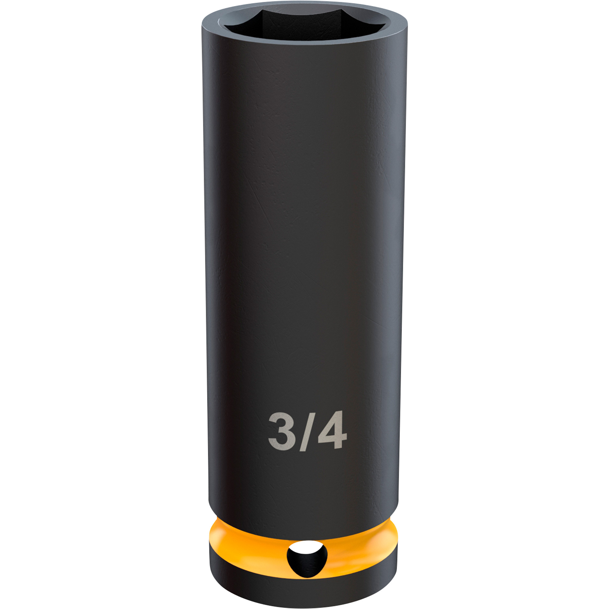 Klutch 1/2in. Drive 6-Point Chrome Molybdenum Deep Impact Socket, SAE